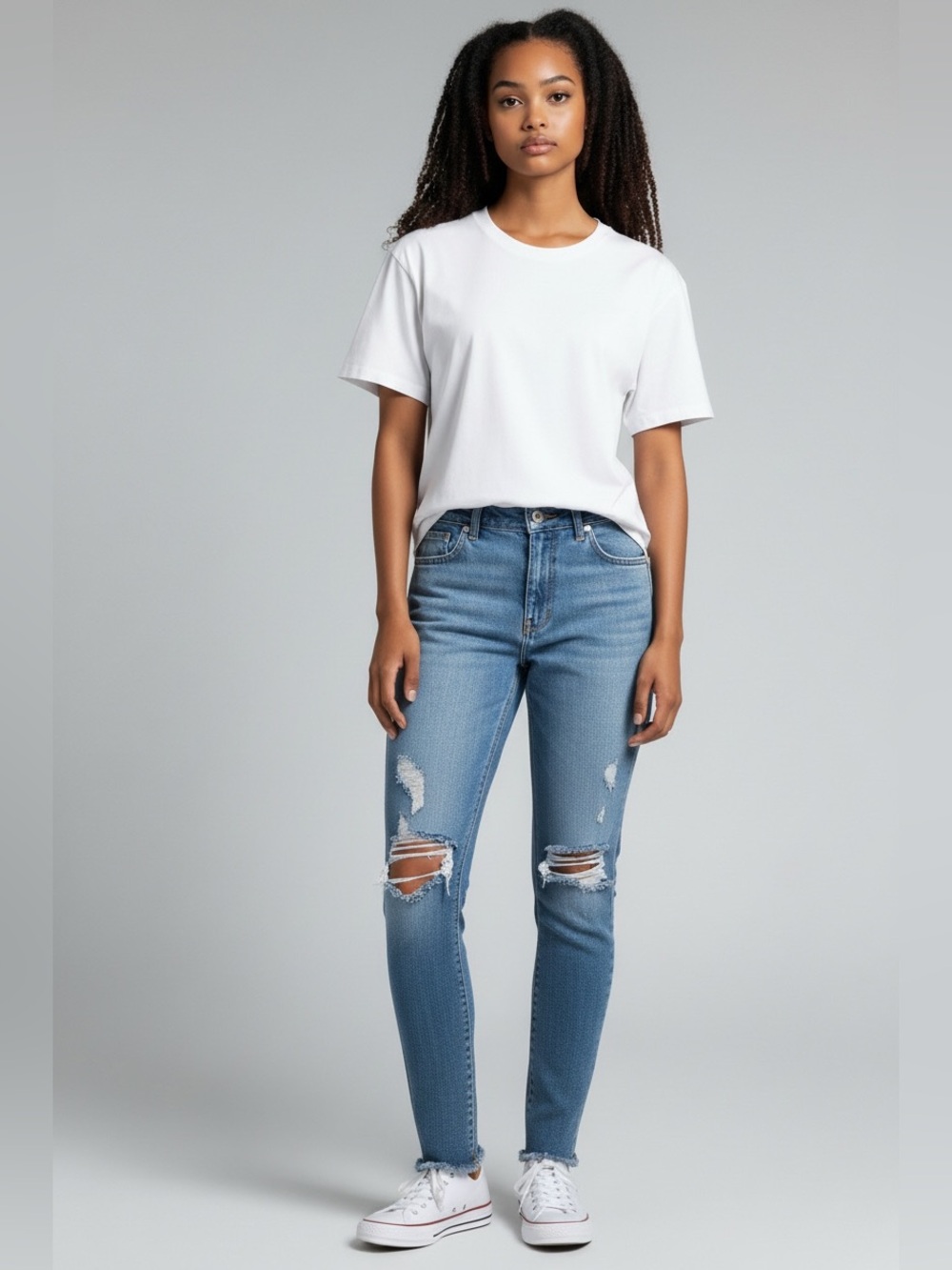 KanCan Light Blue Distressed Skinny Jeans
